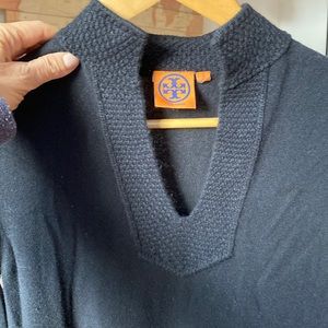 $395 Tory Burch Lizzie Tunic Sweater 100% CASHMERE